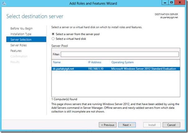 Windows Server 2012 DHCP Server Kurulumu