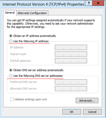 Windows Server 2012 IP Adres Sabitleme