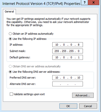 Windows Server 2012 IP Adres Sabitleme