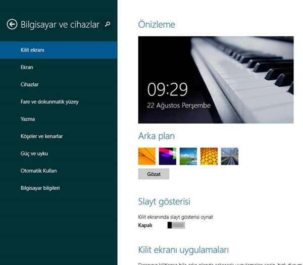 Windows 8.1 Kilit Ekranı Görselini Değiştirmek